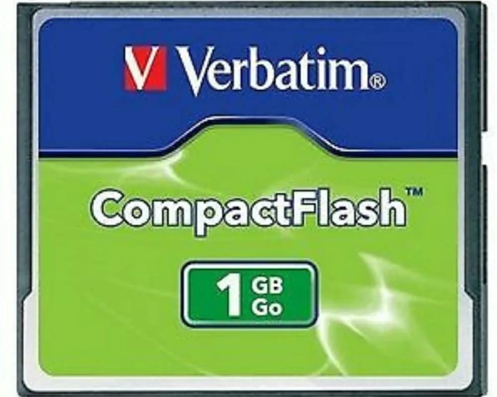 Verbatim 1GB Compact Flash CF Card for CNC Machine, Cameras | Part # 47010 Verbatim 1GB Compact Flash CF Card for CNC Machine, Cameras | Part # 47010